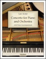 Concerto for Piano and Orchestra (2014) piano sheet music cover